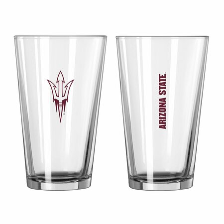 LOGO BRANDS Arizona State 16oz Gameday Pint Glass 107-G16P-1